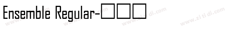 Ensemble Regular字体转换